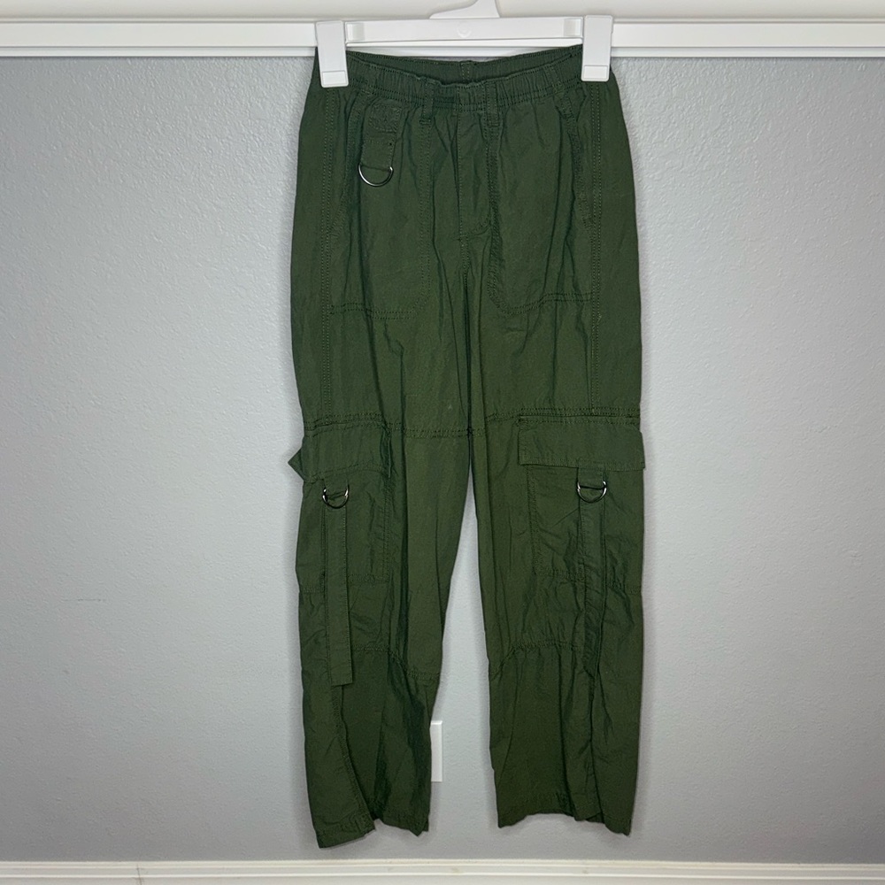 Wild Fable Olive Green Mid Rise Cargo Pants XXS - Picture 2 of 7